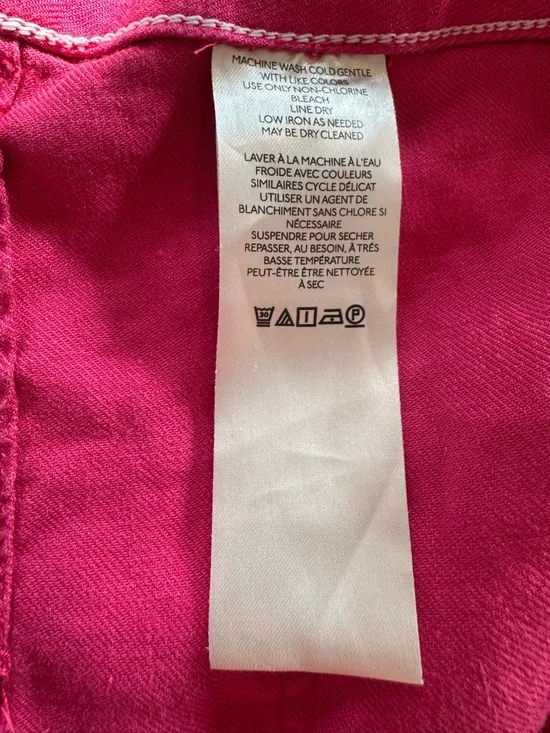 Anthropologie Maeve Colette Hot Pink Linen Blend Wide Leg Pants - Picture 5 of 6